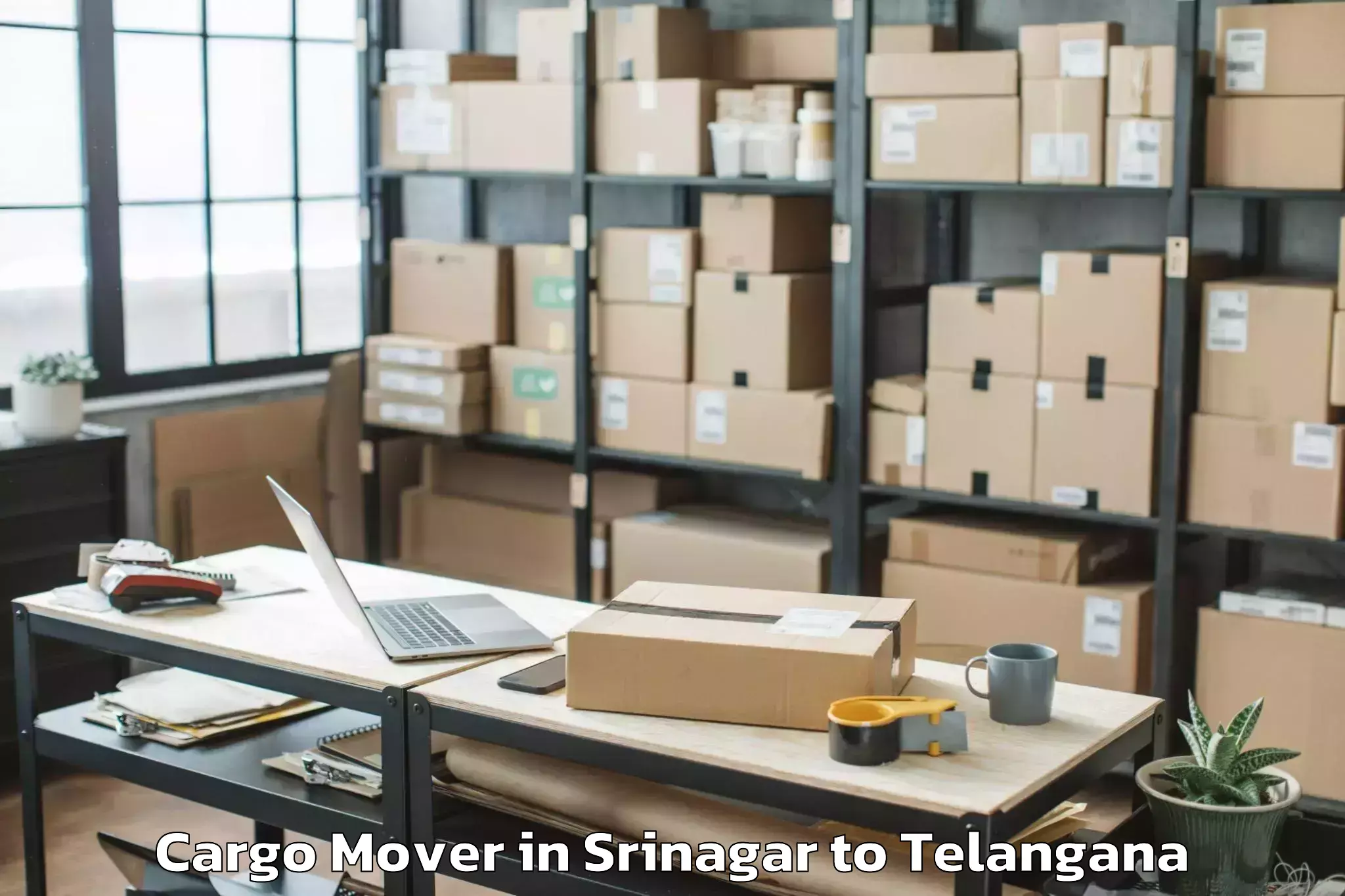 Leading Srinagar to Nadigudem Cargo Mover Provider